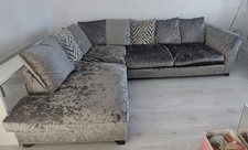 Crushed Velvet Corner Sofa
