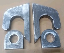 25mm JCB Q-Fit Telehandler Teleporter Brackets. 2 Piece Weld On