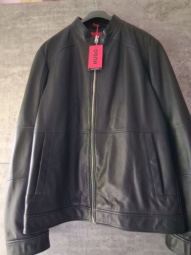 Hugo boss men leather bomber - men's,