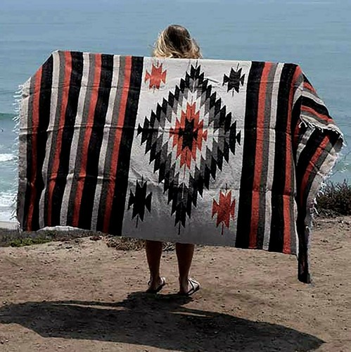 Mexican blanket vintage - mexican,