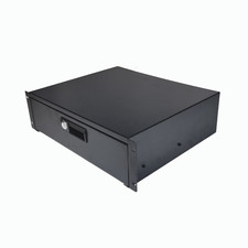 3U 19" 200mm Locking Storage Drawer Network Data Cabinet Flight Case Server Rack