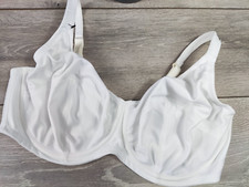 NEW Berlei Classic Support Soft Full Cup Bra Panelled Bra White Ivory Mix UK 40F