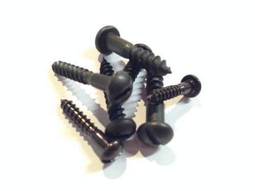 Slotted black japanned - slotted,