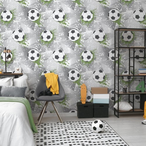 Grey football frenzy wallpaper - football,