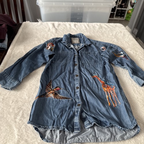 Next girls denim button - denim,