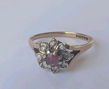 9ct Gold Ruby And Diamond