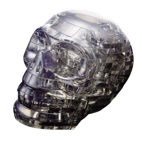 Crystal blocks flash skull - crystal, 3d