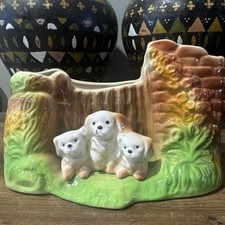 Vintage Eastgate Pottery 'Three Dog' Planter Vase Pot Ceramic