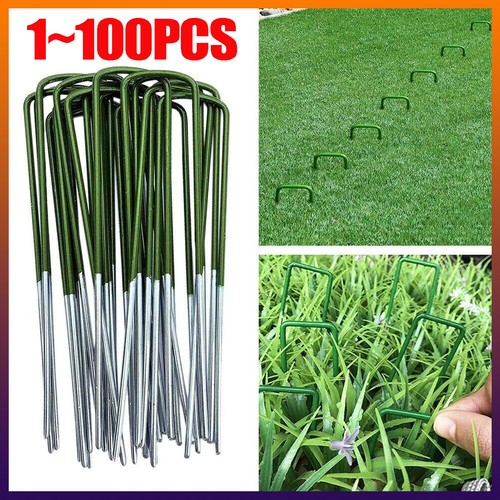 Artificial grass pins half - u,