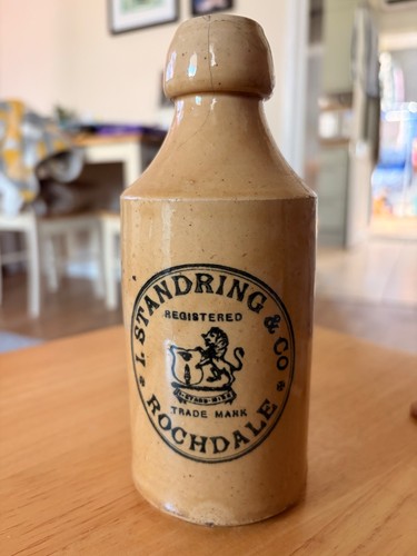 Antique pictorial stoneware