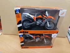 2 X NewRay KTM 350 F 1:12 Die-Cast Motocross MX Toy Model Bike Orange Was £45