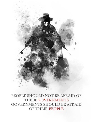Art print for vendetta quote - for,