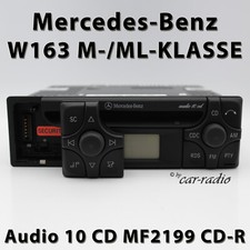 Genuine Mercedes W163 Radio Audio 10 CD MF2199 CD-R Car Stereo ML-Class RDS D2B