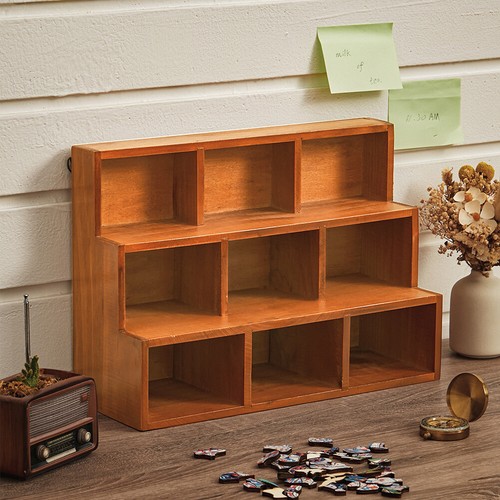 Retro desktop cube - cube, wooden
