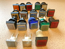Buttons small square mixed lot