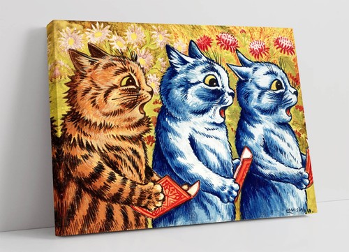Three cats singing louis - three,