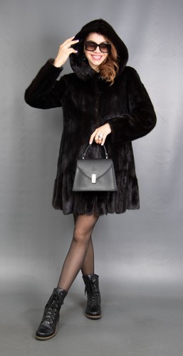 9332 superior real mink coat - 9332,