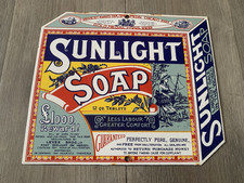 Vintage SUNLIGHT SOAP Enamel Sign