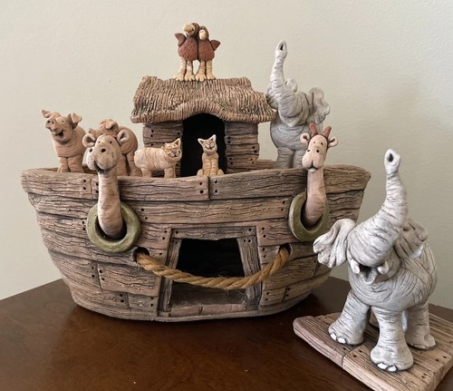 Noah ark clay sculpture by - noah's,