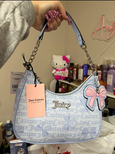 Juicy couture blue logo small - blue,