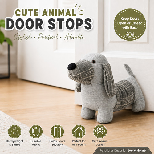 Weighted animal door stop - weighted,