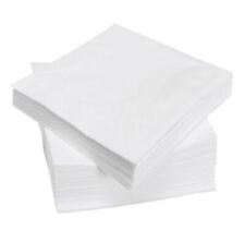 100 200 500 Luxury 2Ply WHITE 33cm Paper Cocktail Bar Napkins Serviettes Tissue