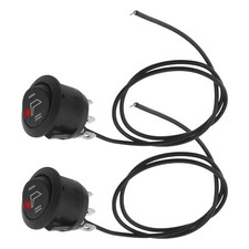 2pk Black Car Seat Heater Switch 3 Pin 12V 20A Used for Car SUV Truck Motorbike