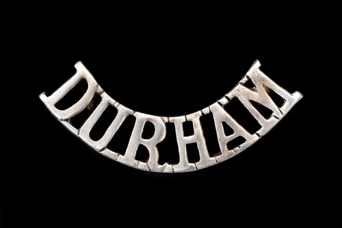 Durham shoulder title white - shoulder,