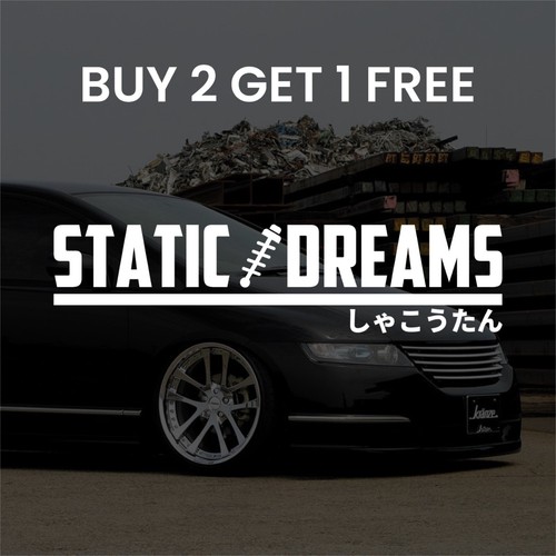Static dreams vinyl sticker - static,