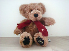 Russ Berrie House of Fraser / Brown Fraser Baby Teddy Bear 2002 with Red Scarf