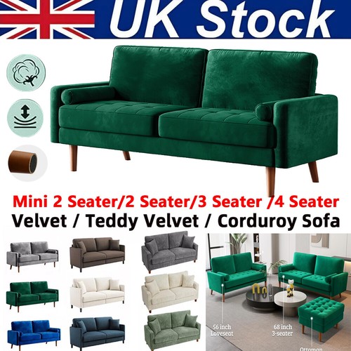 Seater velvet corduroy sofa - seater,