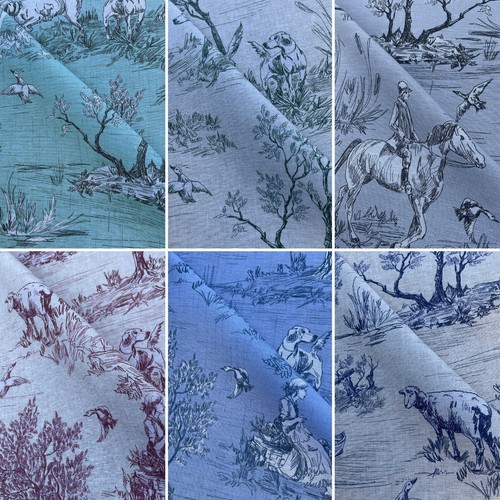 Country toile cotton rich - country,