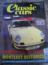 CLASSIC CARS NOV 1993 UNLEADED