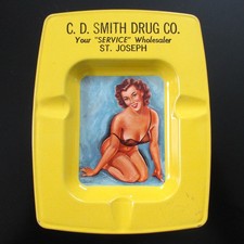 Vintage 1950s Pinup Tin Litho