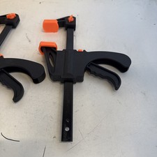 F-Clamp Quick Release Ratchet 4" Woodworking Carpenter Hand Tool Squeeze Bar Kit