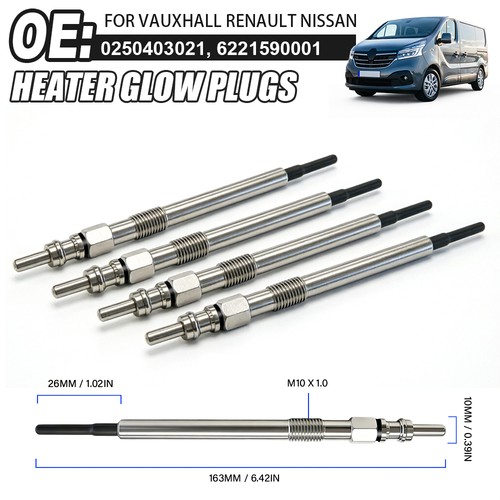 Glow plugs for renault - 4x,