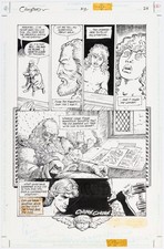 1995 DC COMICS VERTIGO CHIAROSCURO #2 ORIGINAL ART PAGE 1990s COMIC BOOK ARTWORK