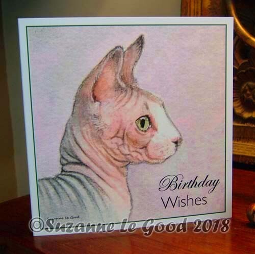 Sphynx cat painting - , art