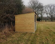 Mobile Field Shelter for horses, Sheep, Alpaca with Steel Skids Pent Roof