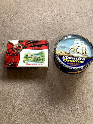 Two vintage advertising - advertising, tins