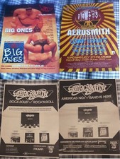 AEROSMITH - BIG ONES LP / LIVE 1976 1999  - MAGAZINE ADVERT / SMALL POSTER >