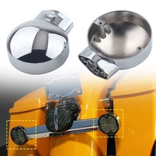 Flat Turn Signal Light Housing Fit For Harley Touring Road King Heritage Softail