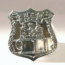 Nypd police badge enamel pin - nypd,