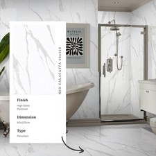 Neo Calacatta White Marble