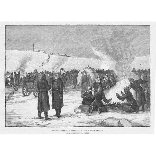 Poland russian troops - troops, encamped