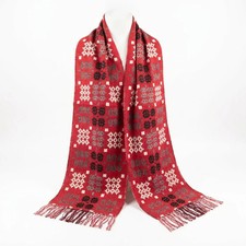 Welsh Red Tapestry Scarf –