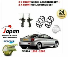 FOR TOYOTA CELICA 190BHP 1999-> 2x FRONT SHOCK ABSORBER SHOCKER + 2x COIL SPRING