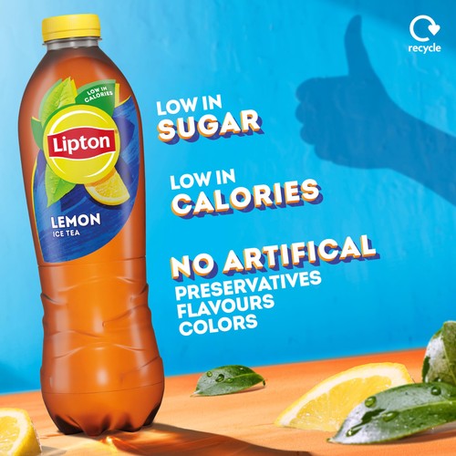 Lipton lemon bottled - bottled, ice
