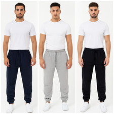 Mens Fleece Joggers Tracksuit Bottoms Warm Gym Jogging Pants Trousers S–5XL