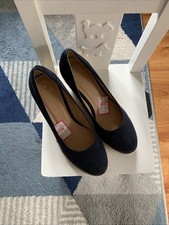 Oasis Wedge Sandals Size 7 Navy Blue Never Worn